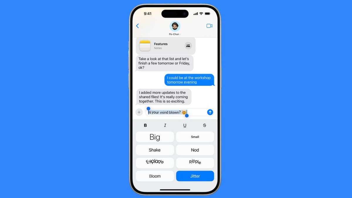 Enhanced design and dynamic text animations now featured in the Message app by Apple Source: Fox News